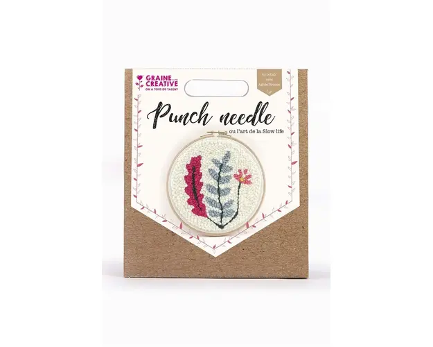 Graine Creative trusa de broderie Vegetal Punch Needle Kit