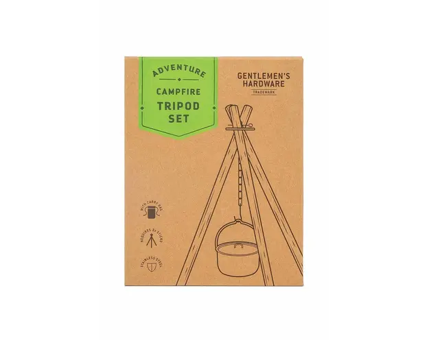 Gentlemen's Hardware cadru peste foc Campfire Tripod Set