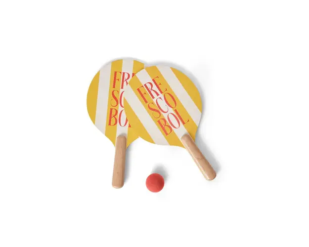 Printworks set cu vasle si mingi de plaja Frescobol