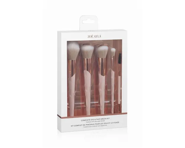Zoë Ayla set de pensule de machiaj Complete Eye & Face Brush Kit 5-pack