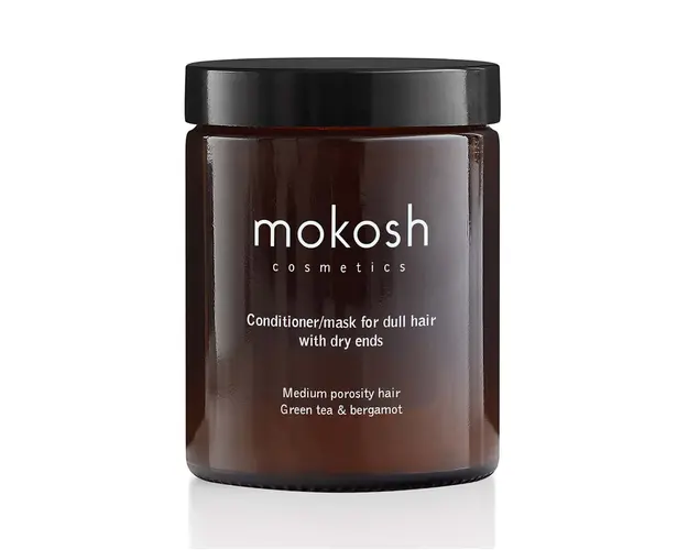 Mokosh balsam/masca pentru porozitate medie, par mat cu varfuri uscate Zielona Herbata & Bergamotka 180 ml