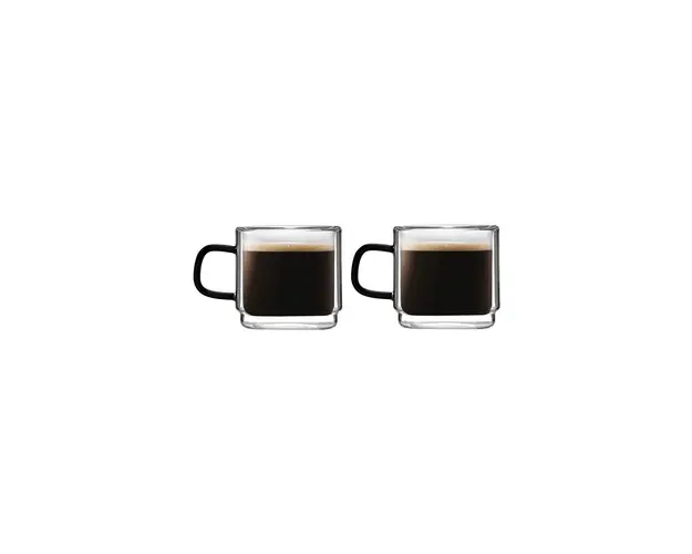 Vialli Design set de cesti espresso Carbon 80 ml (2-pack)