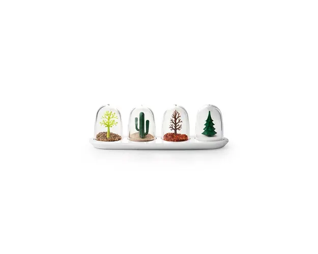 Qualy set de recipiente pentru condimente (4-pack)