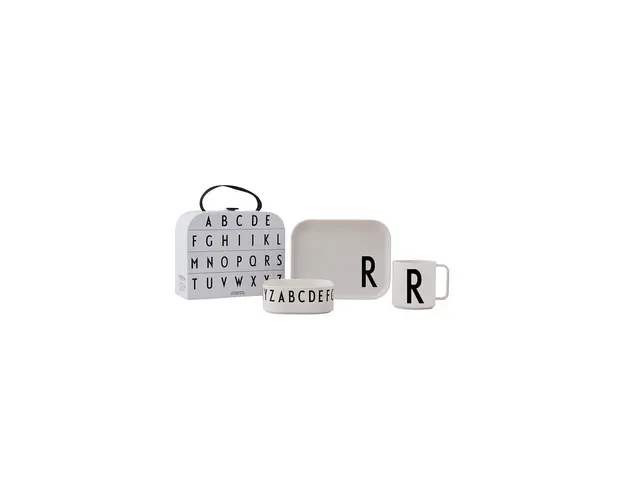 Design Letters set de mic dejun pentru copii Classics in a suitcase R 4-pack