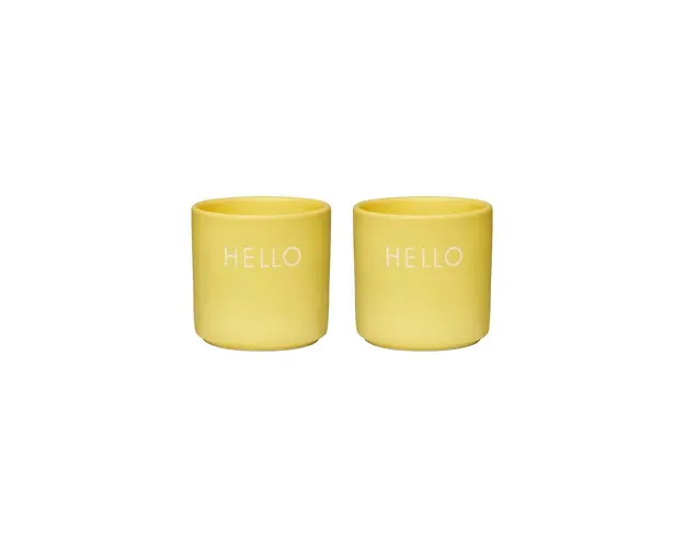 Design Letters set de pahare pentru ou Yello Hello 2-pack