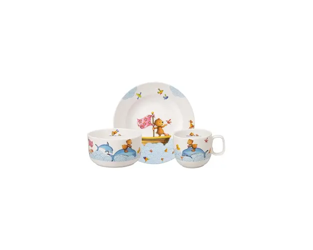 Villeroy & Boch set de mic dejun pentru copii Happy as a Bear 3-pack