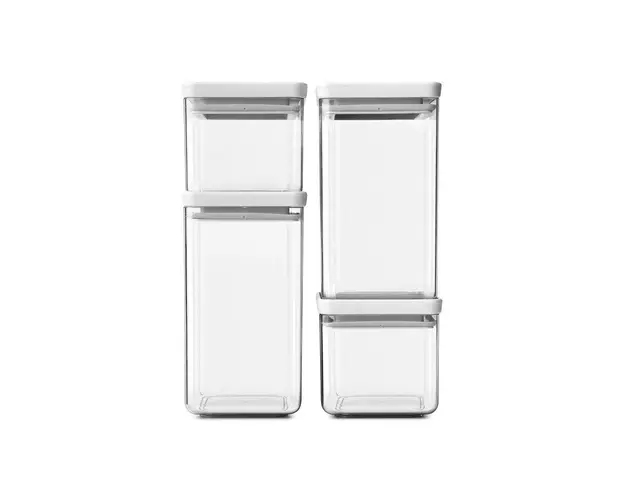 Brabantia set recipiente de depozitare cu capace Tasty+ 4-pack