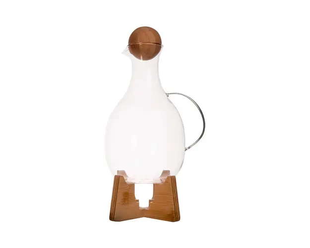 Sagaform decantor de vin fiert cu farfurie Nature