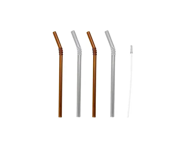 Byon set de paie cu o perie Smile 4-pack