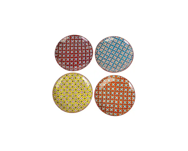 Pols Potten un set de farfurii Hippy 4-pack