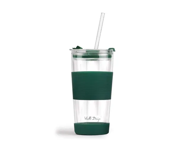 Vialli Design cana termica cu pai Fuori 600 ml