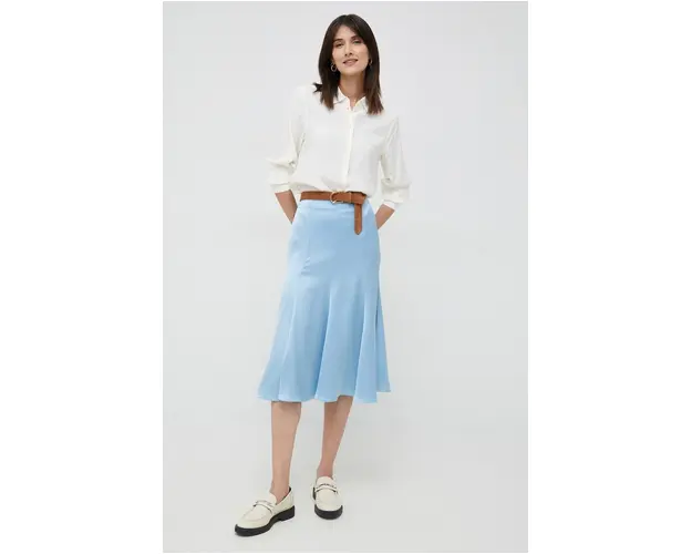 Seidensticker camasa femei, culoarea bej, cu guler clasic, regular