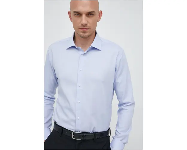 Seidensticker camasa din bumbac barbati, cu guler clasic, slim