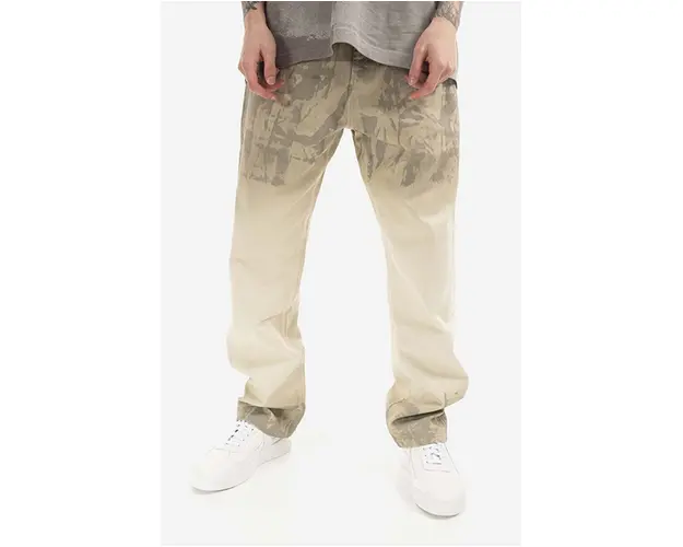A-COLD-WALL* pantaloni Dye Tech barbati, culoarea bej, cu guler clasic, relaxed ACWMJS004.-BONE