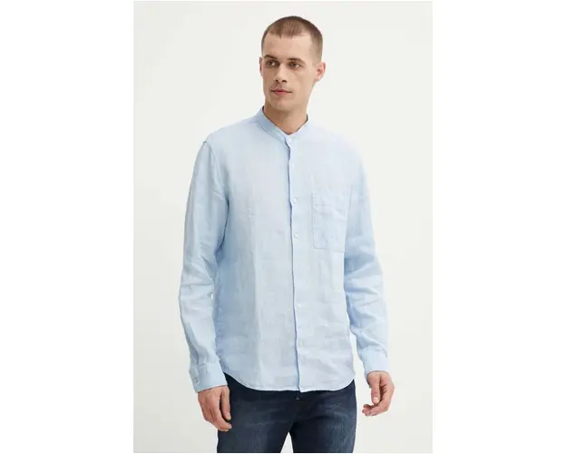 Marc O'Polo camasa de in cu guler stand-up, regular, 7325868703287