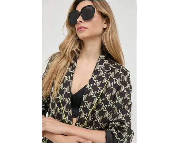 Karl Lagerfeld sacou culoarea verde, un singur rand de nasturi, modelator