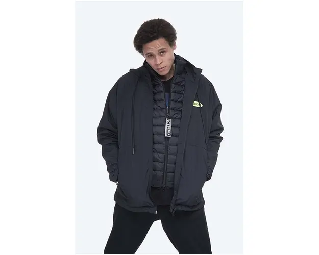 Iceberg geaca barbati, culoarea negru, de iarna