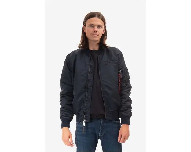 Alpha Industries geaca bomber MA-1 VF Authentic Overdyed barbati, culoarea bleumarin, de tranzitie 108130.07-navy