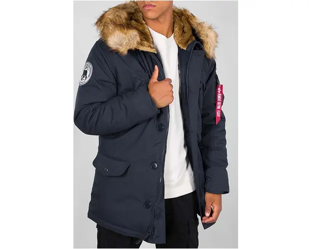 Alpha Industries geaca Polar Jacket barbati, culoarea bleumarin, de iarna 123144.07-navy