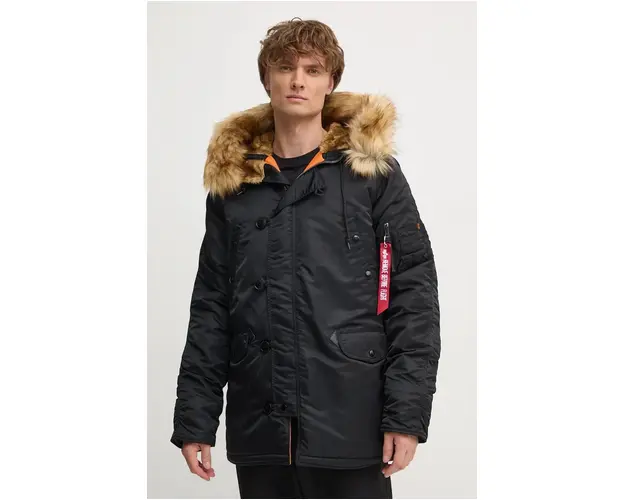 Alpha Industries geaca ALPHA INDUSTRIES PARKA N3B VF 59 barbati, culoarea negru, de iarna 103141.03-black