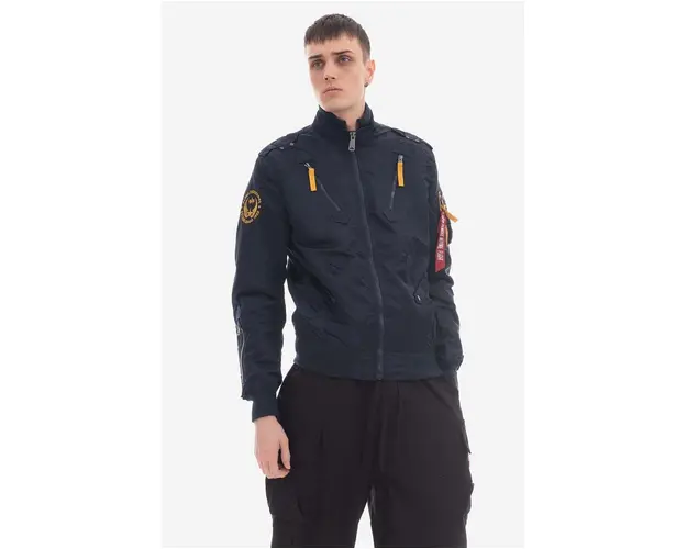 Alpha Industries geaca Falcon II 156109 07 barbati, culoarea bleumarin, de tranzitie 156109.07-navy