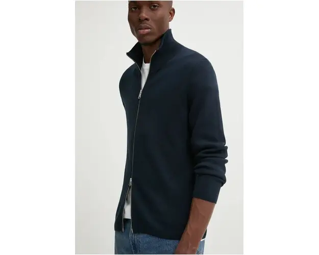 Marc O'Polo pulover de bumbac culoarea albastru marin, M28501661218