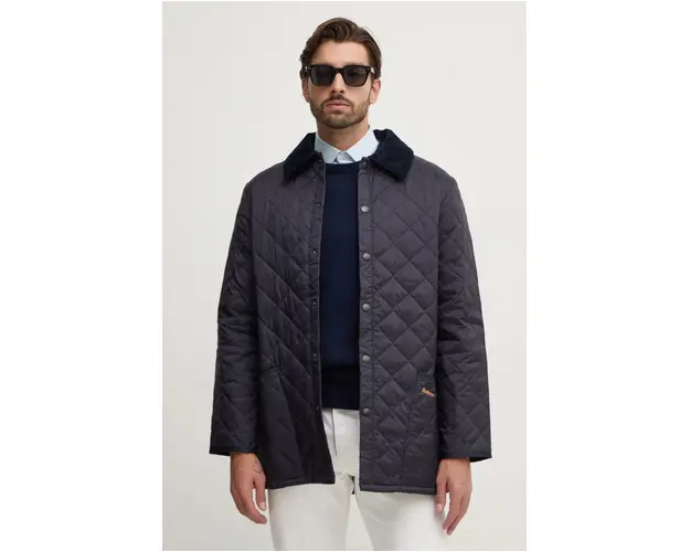 Barbour geaca le Quilt barbati, culoarea albastru marin, de tranzitie, MQU0001