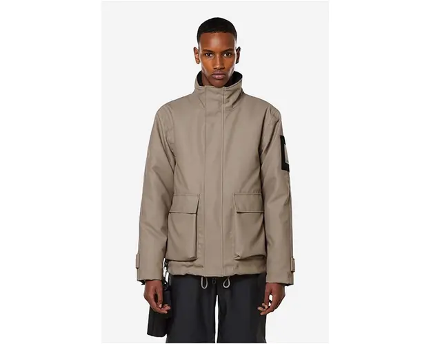 Rains geaca Glacial Jacket culoarea maro, de tranzitie 1527.TAUPE-TAUPE
