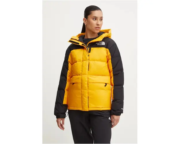 The North Face geaca de puf HMLYN Down Parka femei, culoarea galben, de iarna, NF0A4R2W56P1
