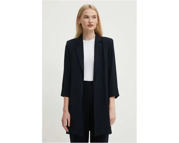 Joseph Ribkoff sacou culoarea albastru marin, desfacut, neted, 211361