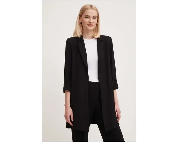 Joseph Ribkoff sacou culoarea negru, desfacut, neted, 211361