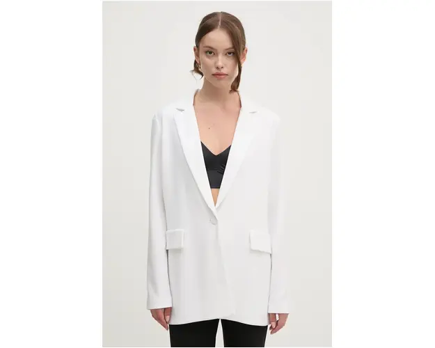 Joseph Ribkoff sacou culoarea bej, un singur rand de nasturi, neted, 231064