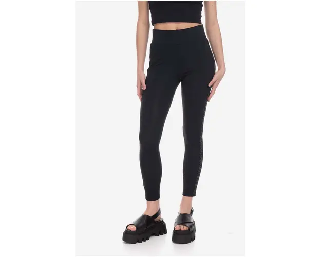 Alpha Industries colanti AI Stripe Leggings femei, culoarea negru, uni 106057.03-black