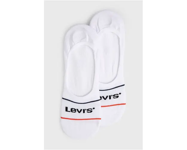 Levi's sosete (2-pack) barbati, culoarea alb 37157.0771-whitebluer