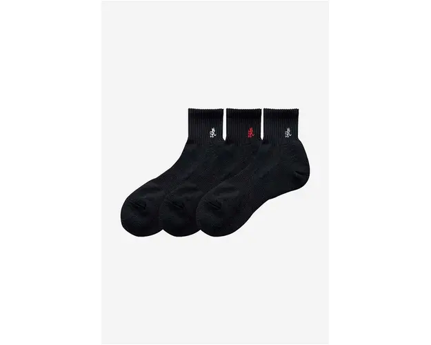 Gramicci sosete 3-pack Basic Short Socks barbati, culoarea negru SX.M03-black