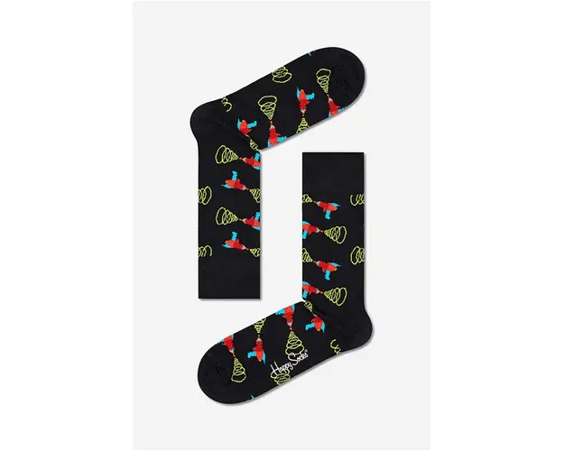 Happy Socks sosete Lazer Quest culoarea negru, Skarpetki Happy Socks Lazer Quest LAZ01-9300