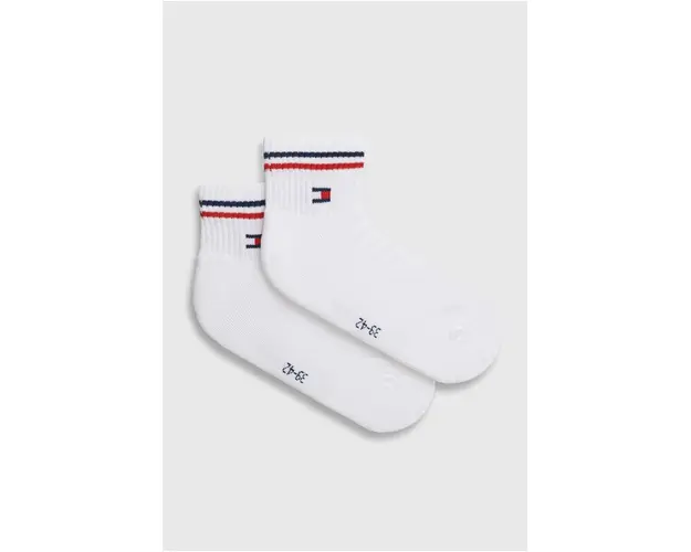 Tommy Jeans sosete 2-pack culoarea alb