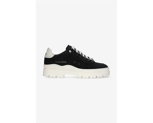 Filling Pieces sneakers din piele intoarsa Court Serrated culoarea negru, 89128861946