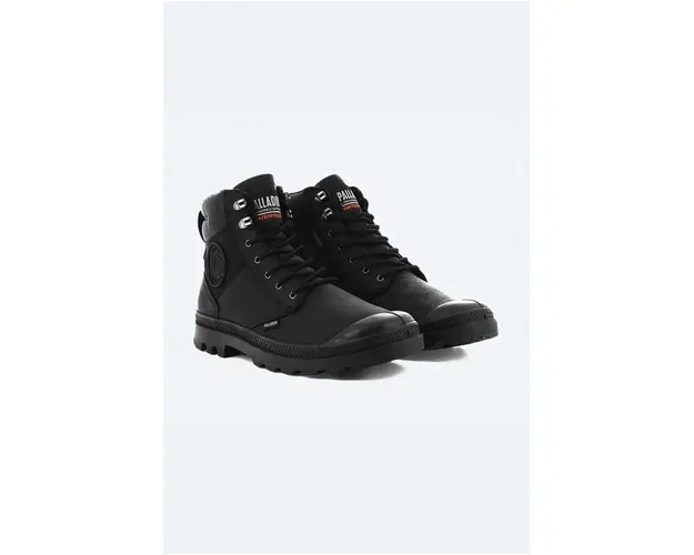 Palladium pantofi Pampa Shield Wp+ Lth barbati, culoarea negru
