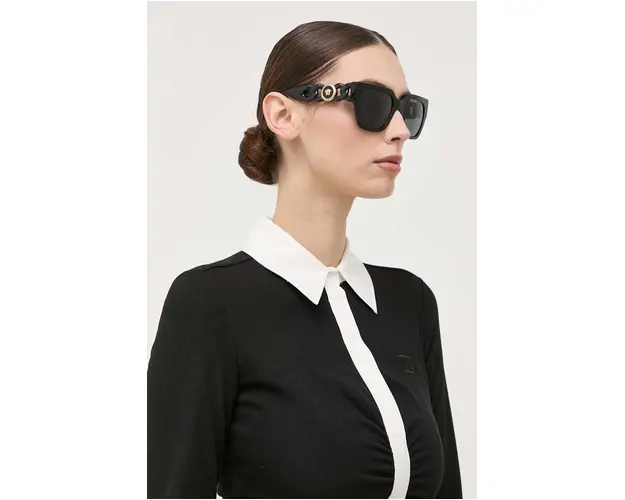 Versace Ochelari de soare femei, culoarea negru
