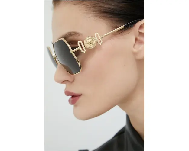 Versace ochelari de soare femei, culoarea negru