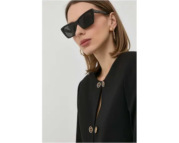 Saint Laurent ochelari de soare femei, culoarea negru