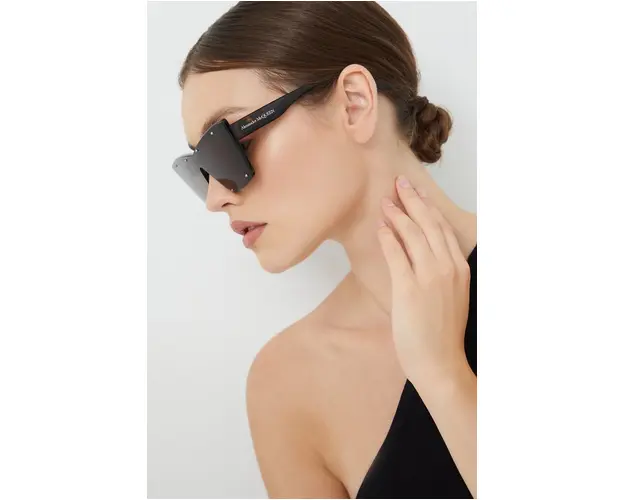 Alexander McQueen ochelari de soare femei, culoarea maro