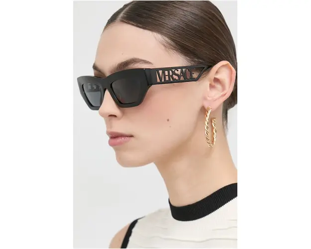 Versace ochelari de soare femei, culoarea negru