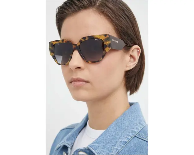 VOGUE ochelari de soare femei, culoarea maro