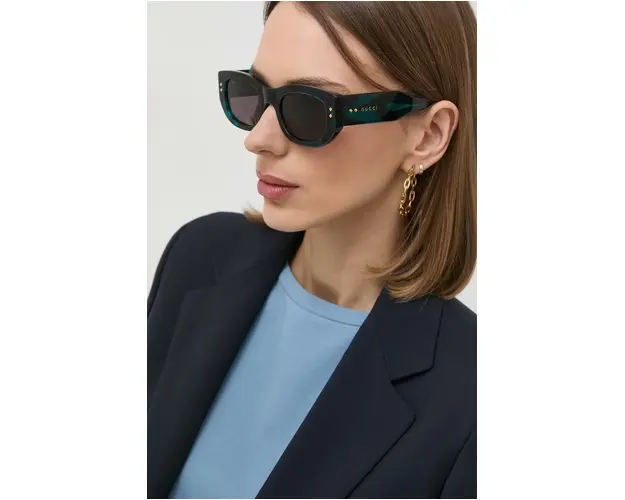 Gucci ochelari de soare GG1215S femei, culoarea negru