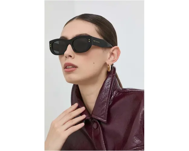 Gucci ochelari de soare GG1215S femei, culoarea negru