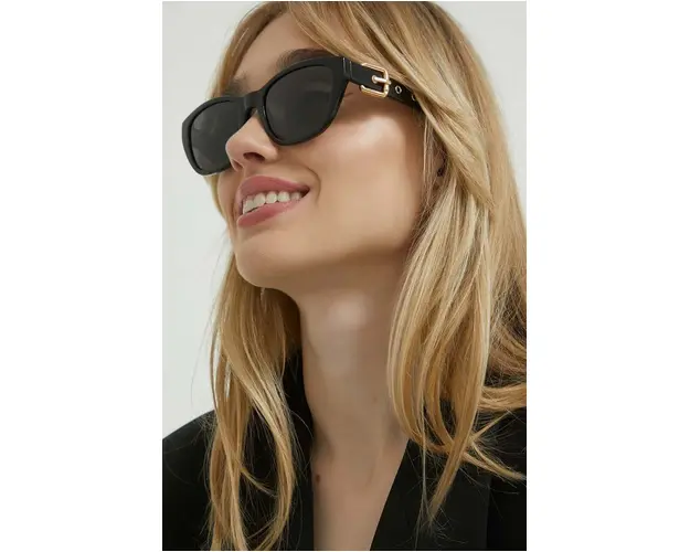 Moschino ochelari de soare femei, culoarea negru