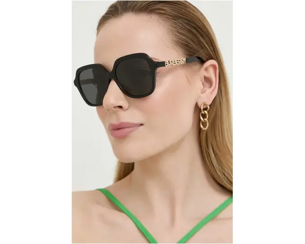 Burberry ochelari de soare femei, culoarea negru