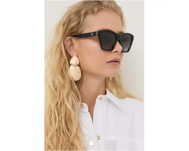 Burberry ochelari de soare femei, culoarea negru